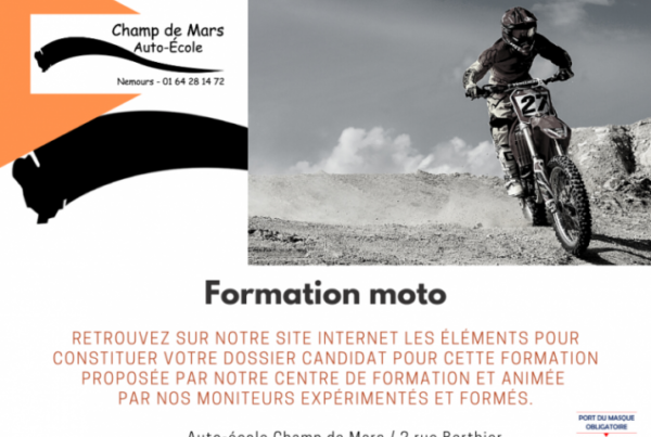 Permis moto Nemours