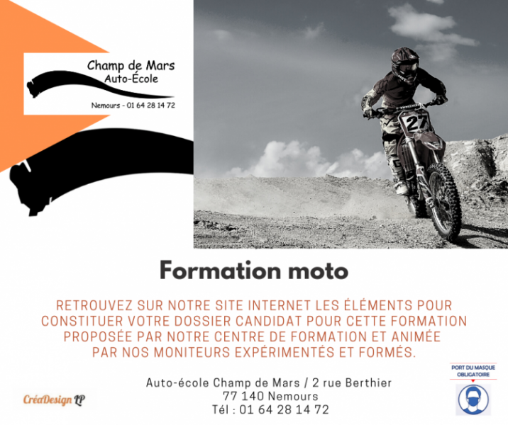 Permis moto à Nemours