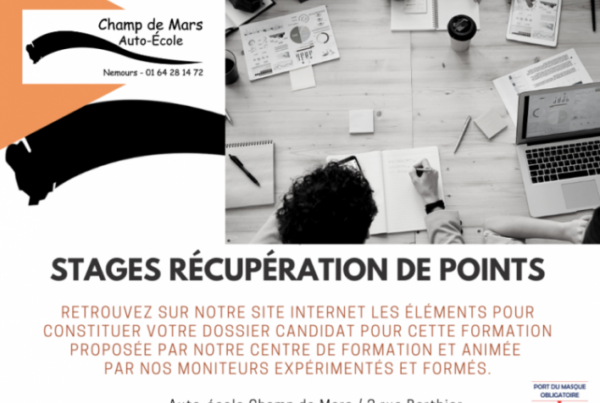 stage de récupération de points