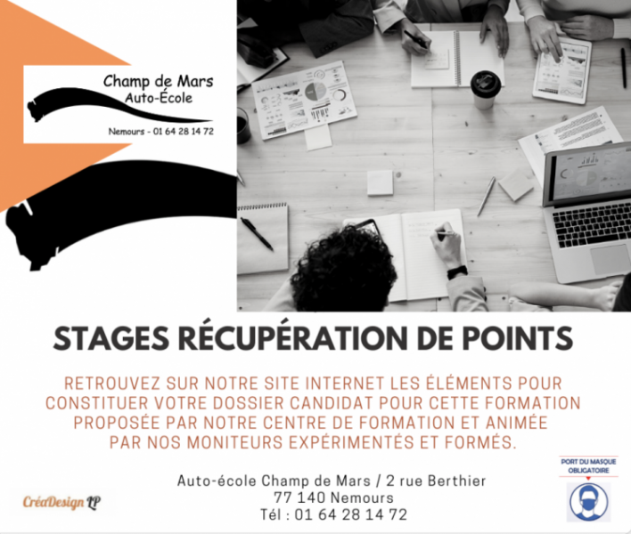 Stages de récupération de points